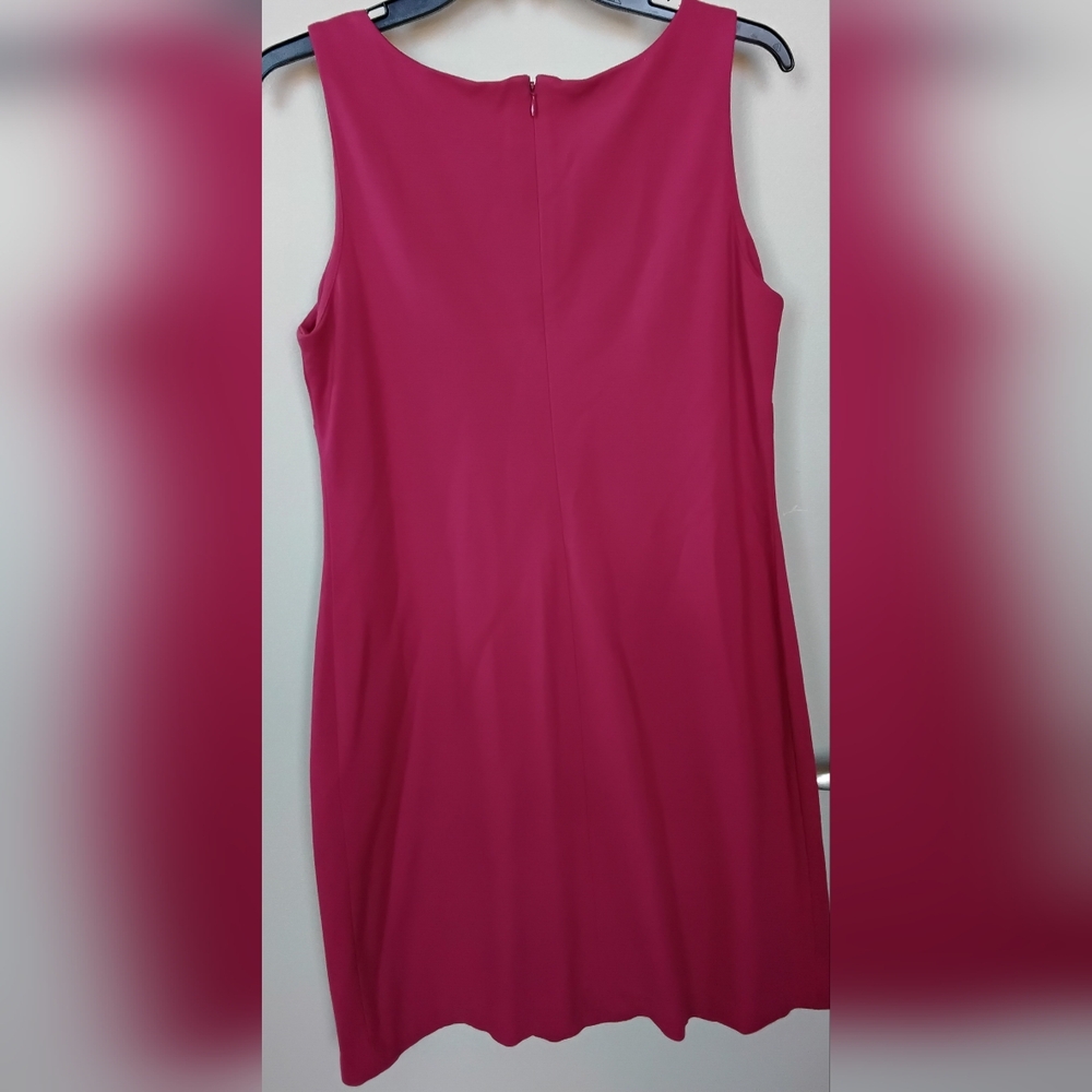Lands' End Sleeveless Fuchsia Shift Dress